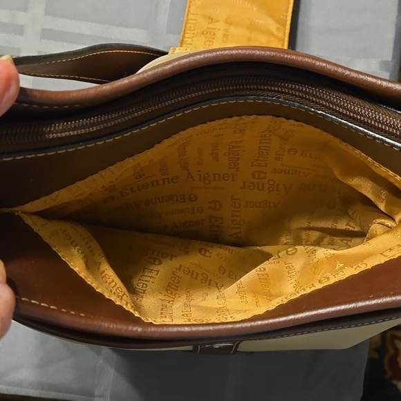 Etienne Aigner EUC Linen Canvas Medium Purse - Picture 11 of 12